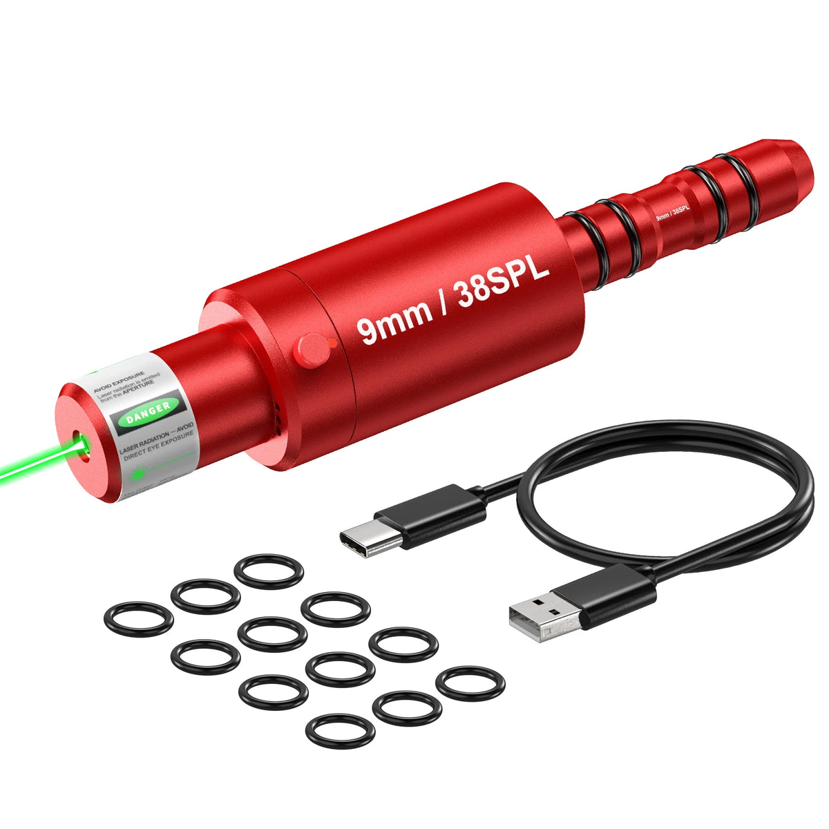 Pistol and rifle dry fire laser 9mm/38SPL laser training tool