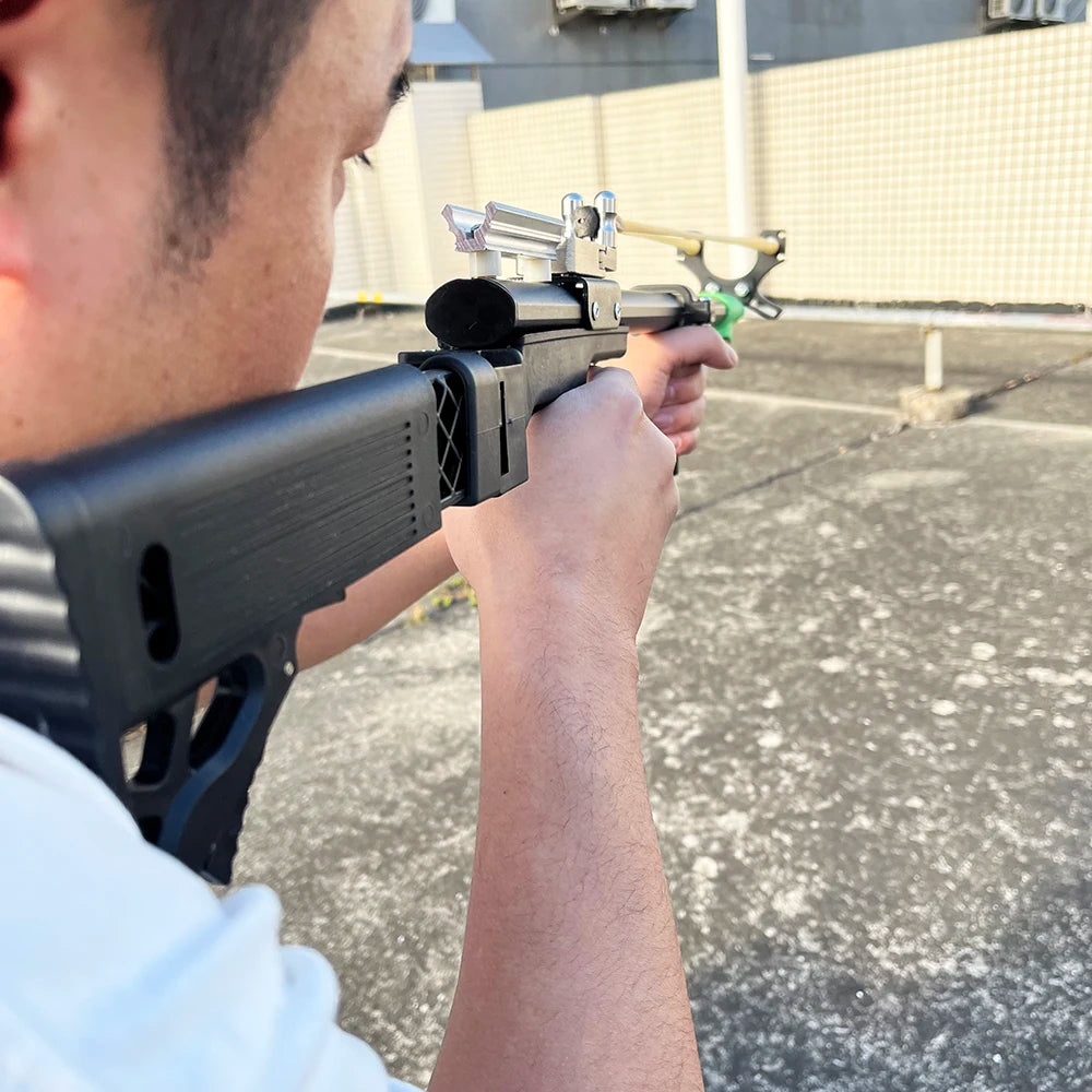 Powerful metal slingshot