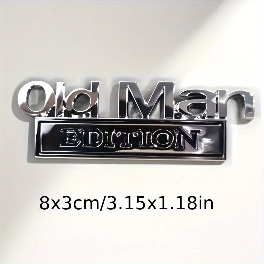 Old Man Edition 3D Emblem Sticker