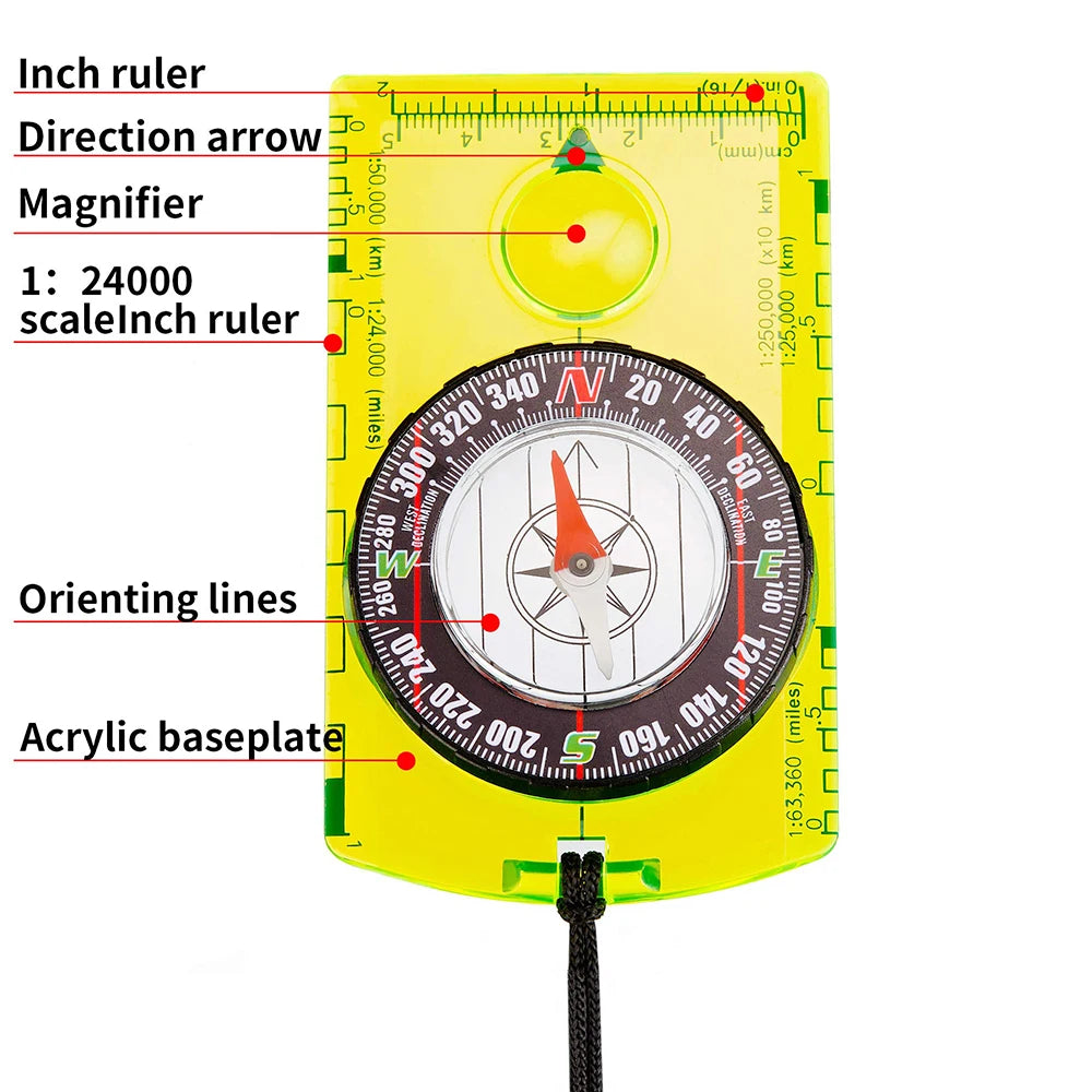 Waterproof  Navigation Hiking Compass