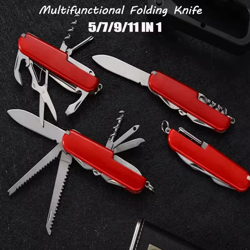 Swiss Folding Knife Stainless Steel  Survival Knife