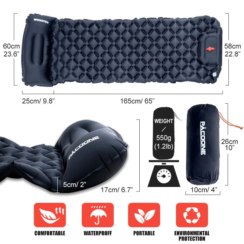 Inflatable Mattress Built-in Pump