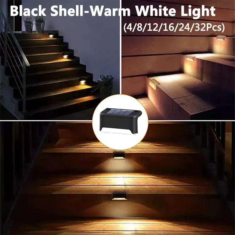 32/24/16/12/8/4Pcs Solar Deck Lights Outdoor