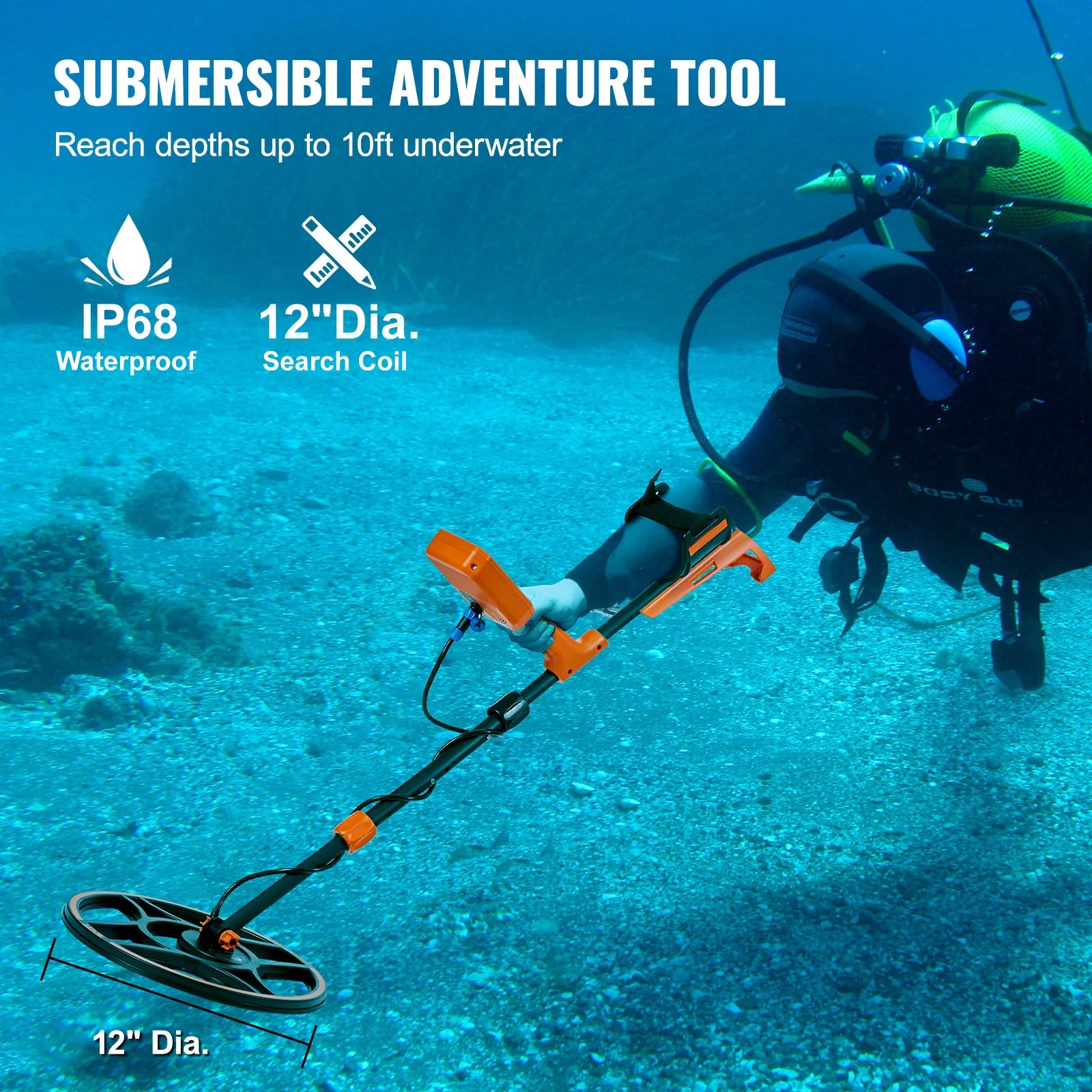 Professional Rechargeable Metal Detector for Treasure Hunting
