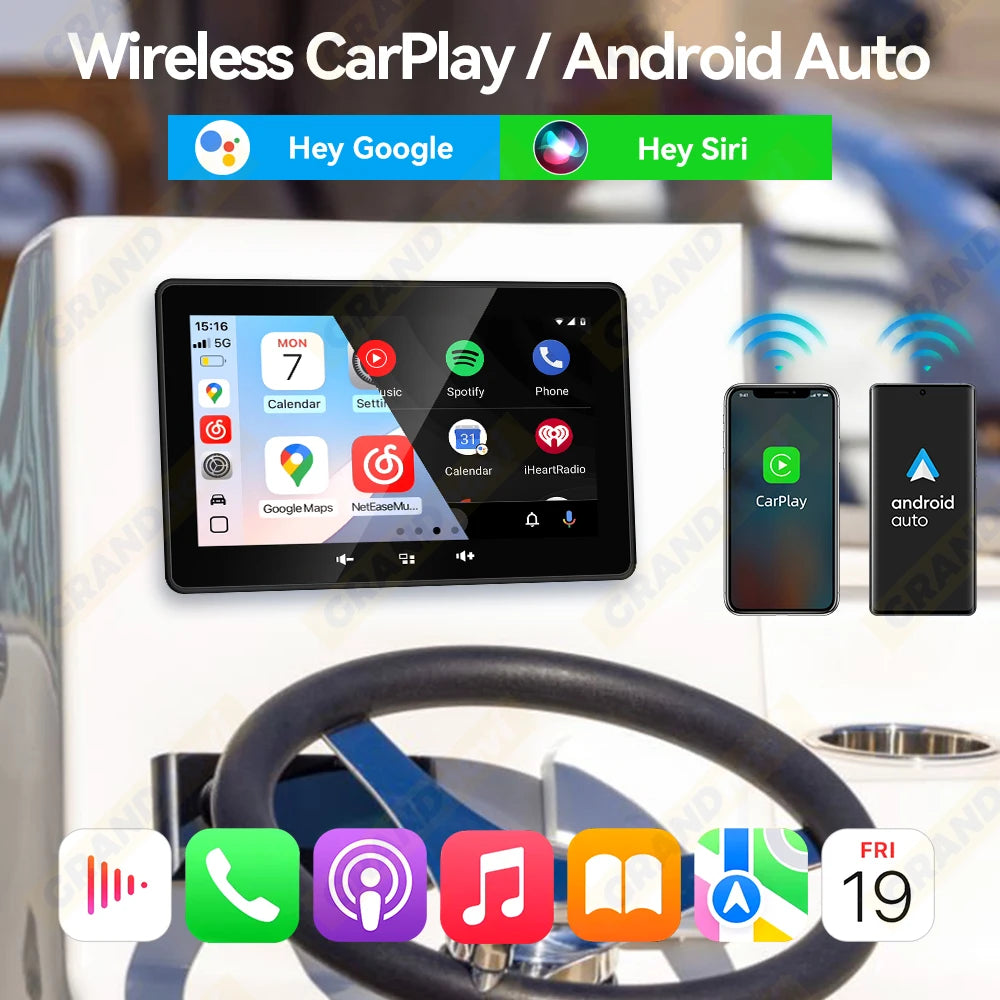 Wireless  Waterproof Bluetooth FM AM AUX For Boat