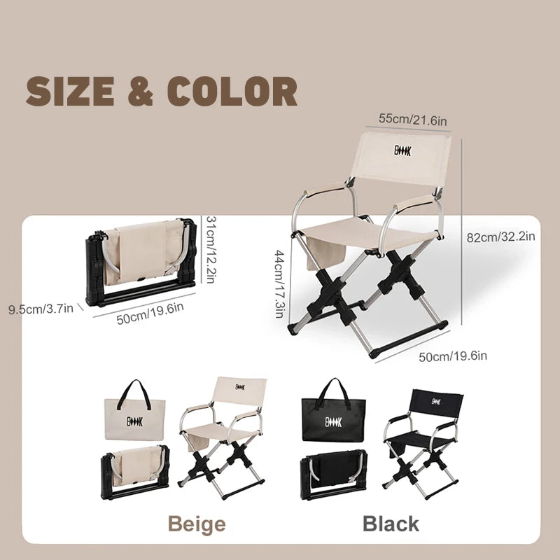 Outdoor Foldable Director's  Chair Aluminum Alloy