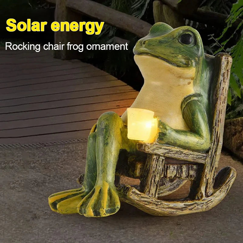 Decorative Frog Solar Light  For Gardens, Courtyards,  Yard Decor