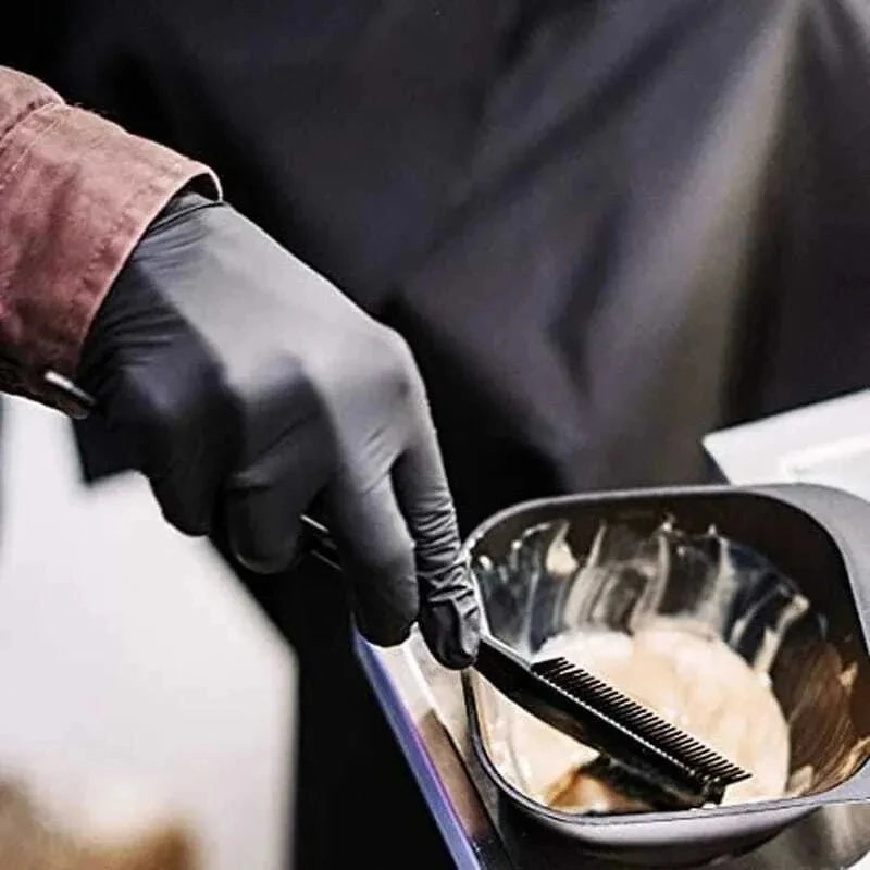 100/50/20PCS Black Nitrile Gloves Thickened Disposable Gloves