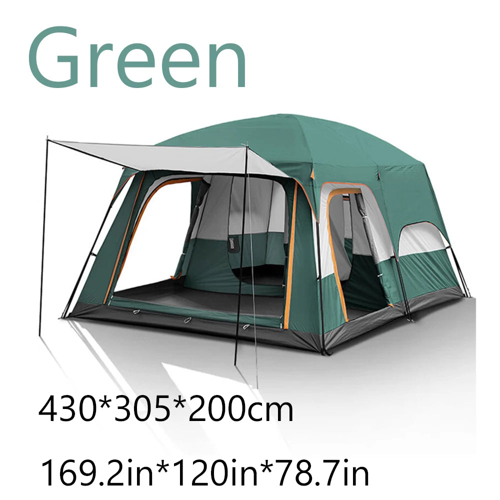 Tent outdoor camping overnight two-bedroom