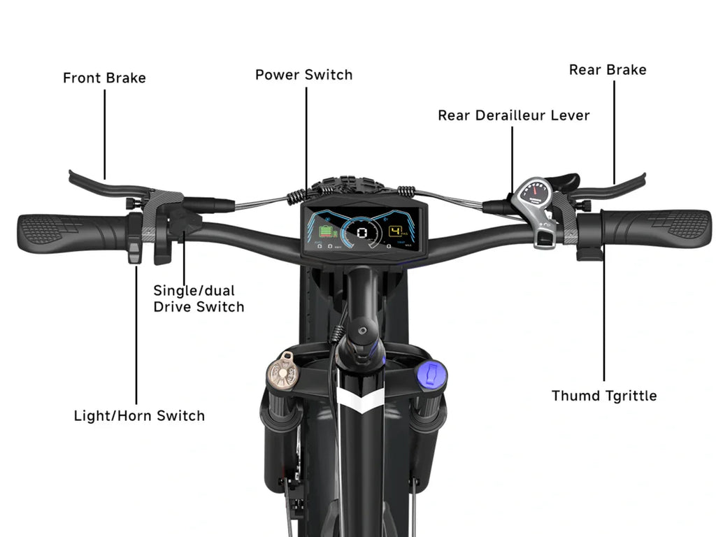 NEW Q8PLUS 5000W adult electric bicycle, 45MPH dual motor