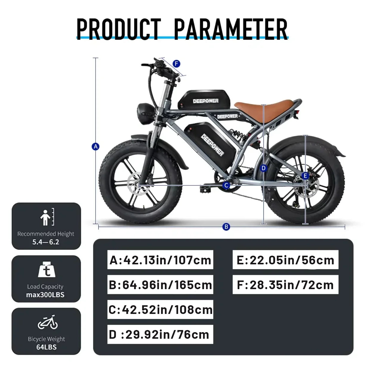 1500W Motor 48V Electric All-Terrain Motorcycle