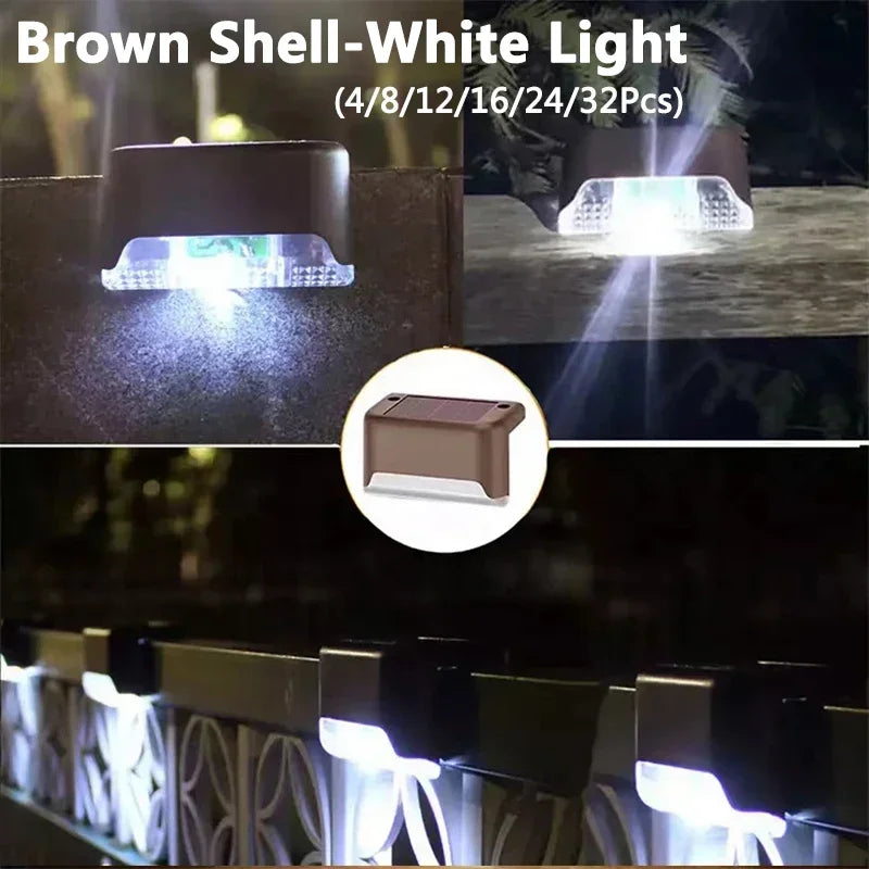 32/24/16/12/8/4Pcs Solar Deck Lights Outdoor