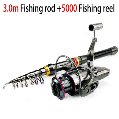 Fishing Rod And Reel Telescopic Fishing Pole
