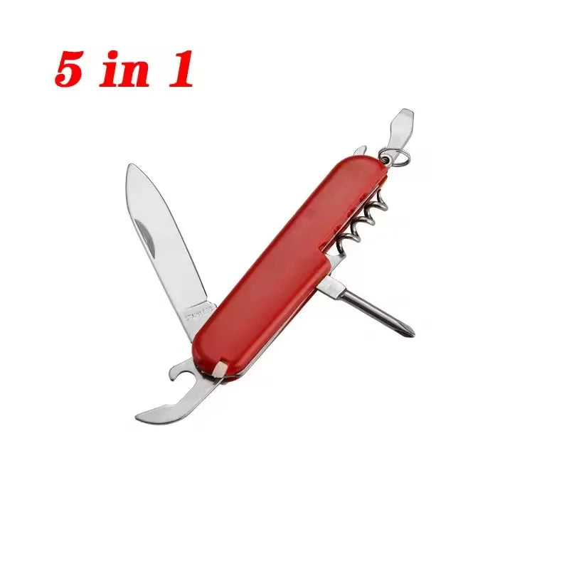Swiss Folding Knife Stainless Steel  Survival Knife