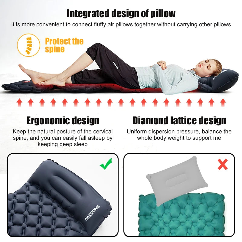 Inflatable Mattress Built-in Pump