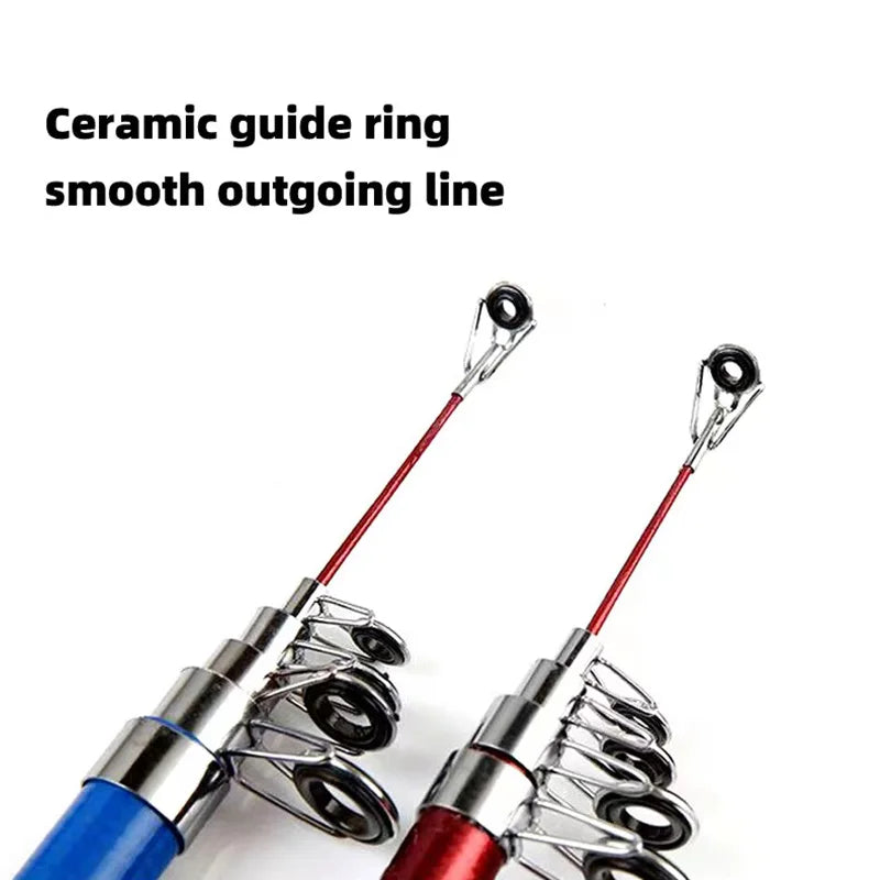 Fishing Pole Set Full Kits With Telescopic Fishing Rod