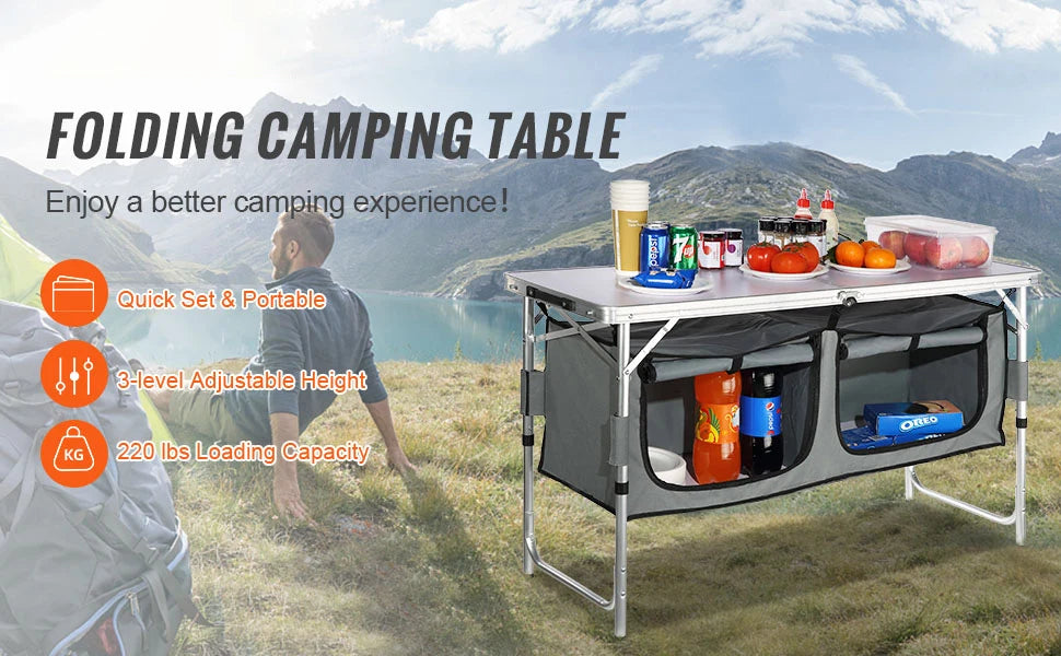 Kitchen Quick set-up Folding Camping Table