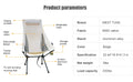 Folding Camping Chair with Headrest Lightweight