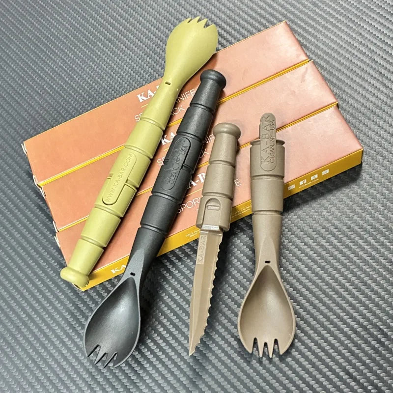Tactical   Multi-Function Tool Fork Spoon Knife Combo