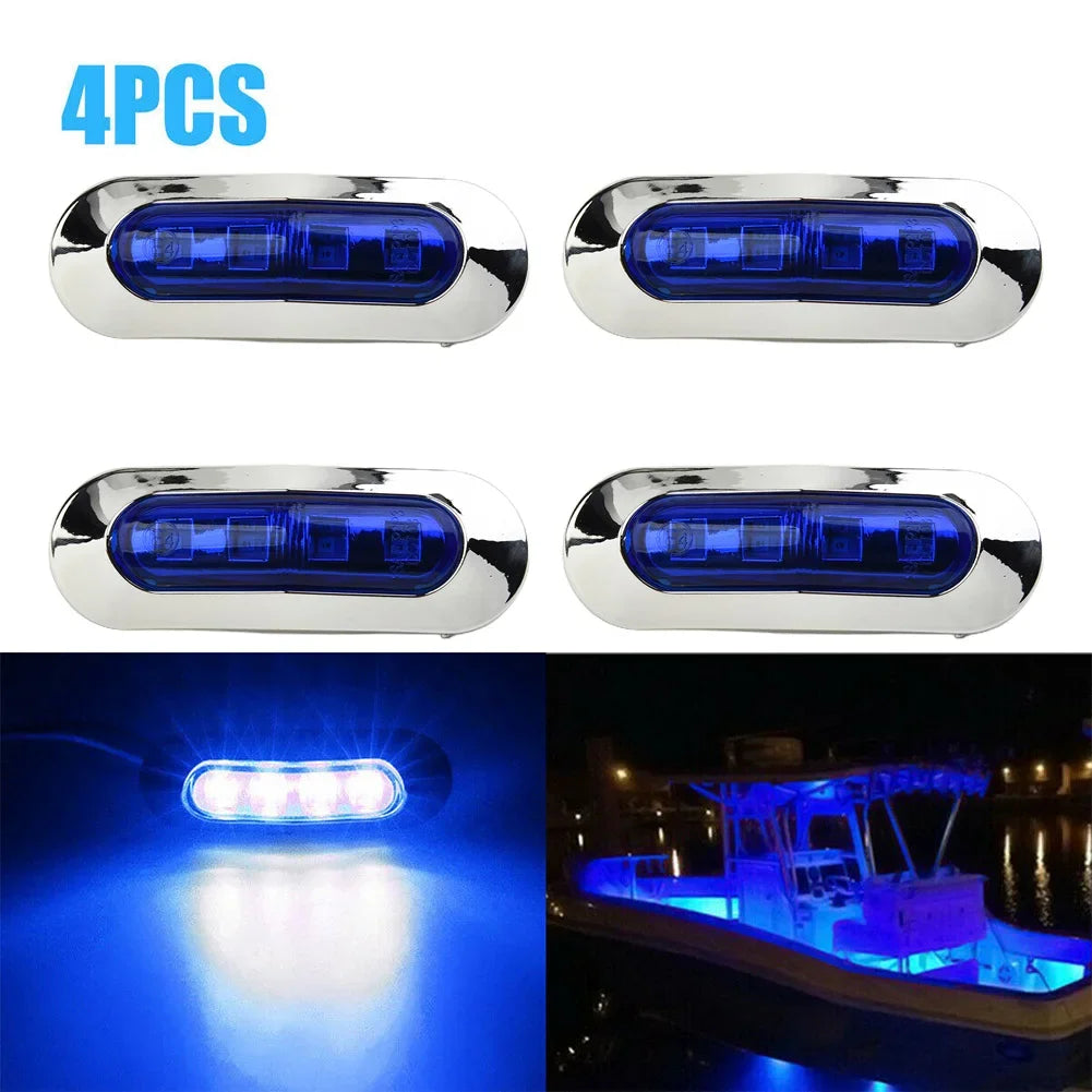 2-4Pcs 12V-24V  LED Boat Navigation Lights