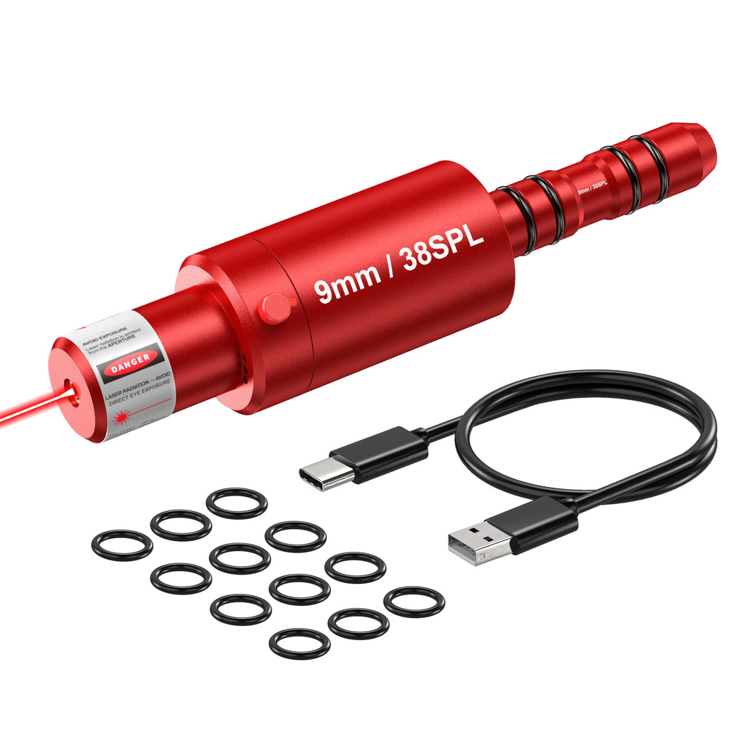 Pistol and rifle dry fire laser 9mm/38SPL laser training tool