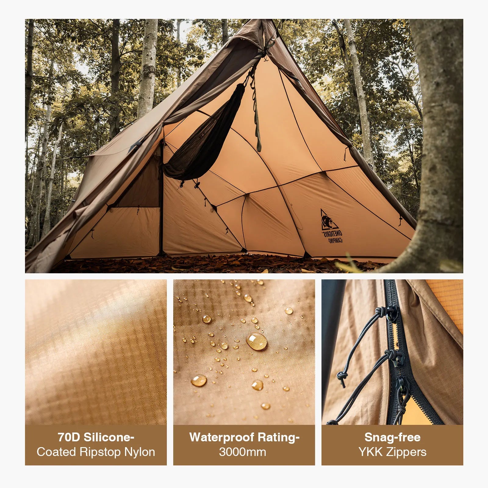 Hammock Canopy 4 Person  with Stove Jack 4 Season