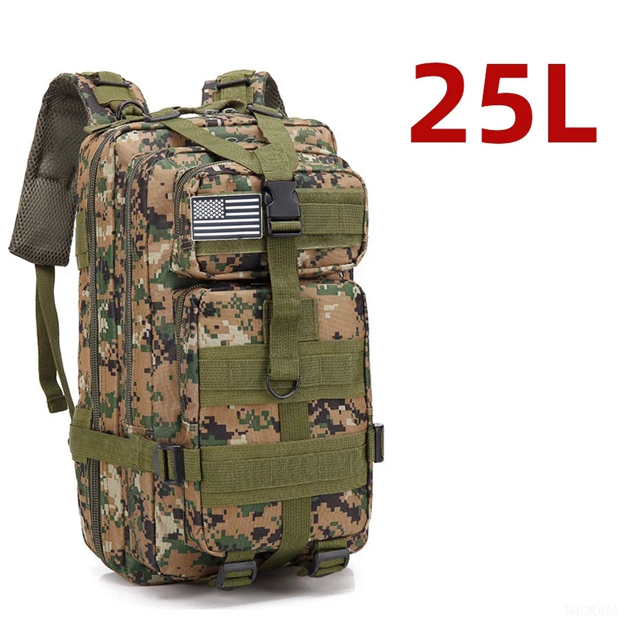 25L/50L  Nylon Waterproof  Backpack Outdoor Rucksacks