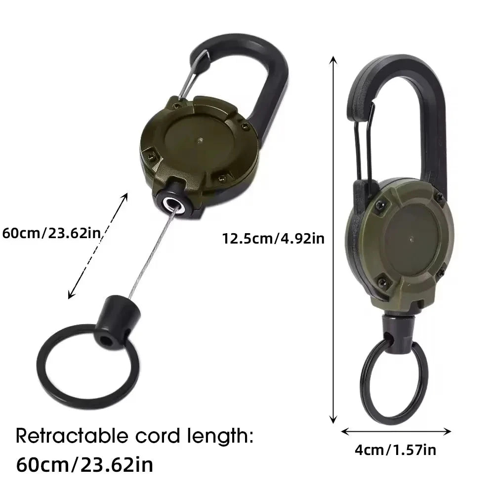 Retractable Heavy Duty Pull Reel Carabiner