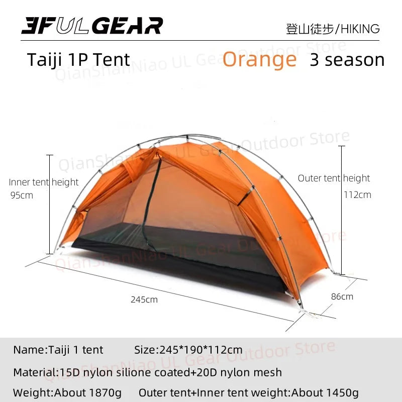 Ultralight 1 Person Camping Tent