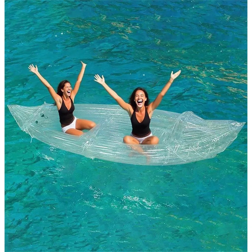 Two-Person Transparent PVC Inflatable Kayak