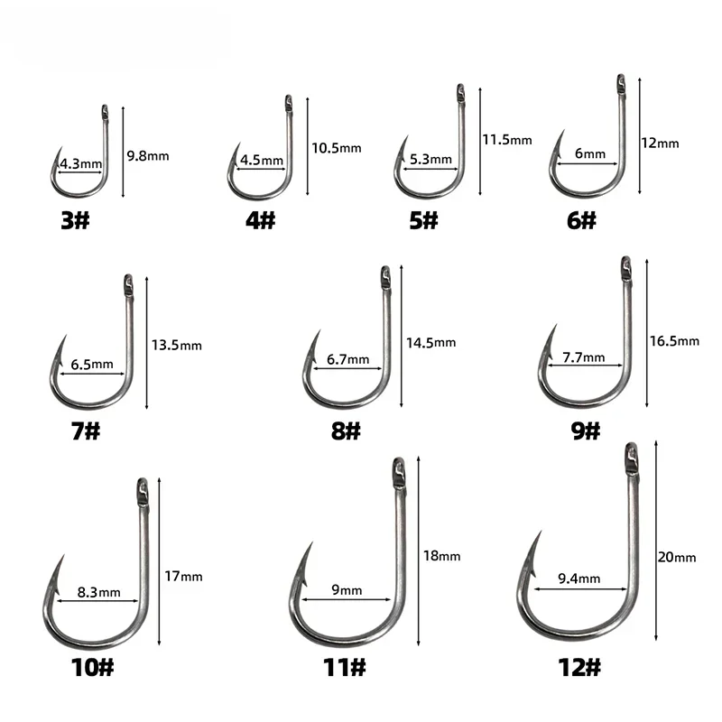 Fishing Hooks Carbon Steel Strong