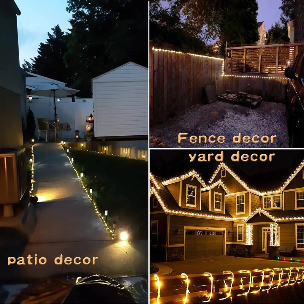 Outdoor Solar Tube Rope Led Light colored