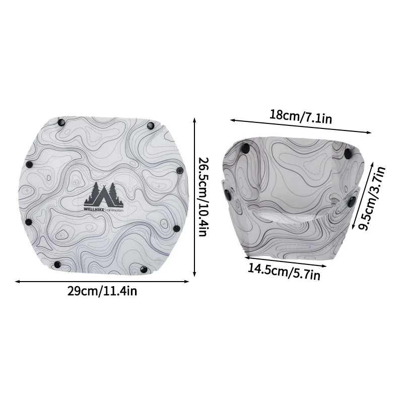 Lightweight Foldable Bowl Cups  Multi-purpose Tableware's