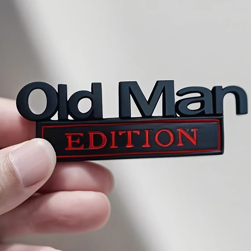 Old Man Edition 3D Emblem Sticker