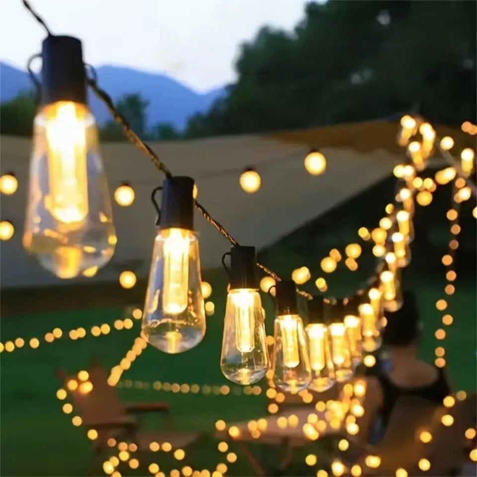1PC Solar  Party Retro Decoration String Lights