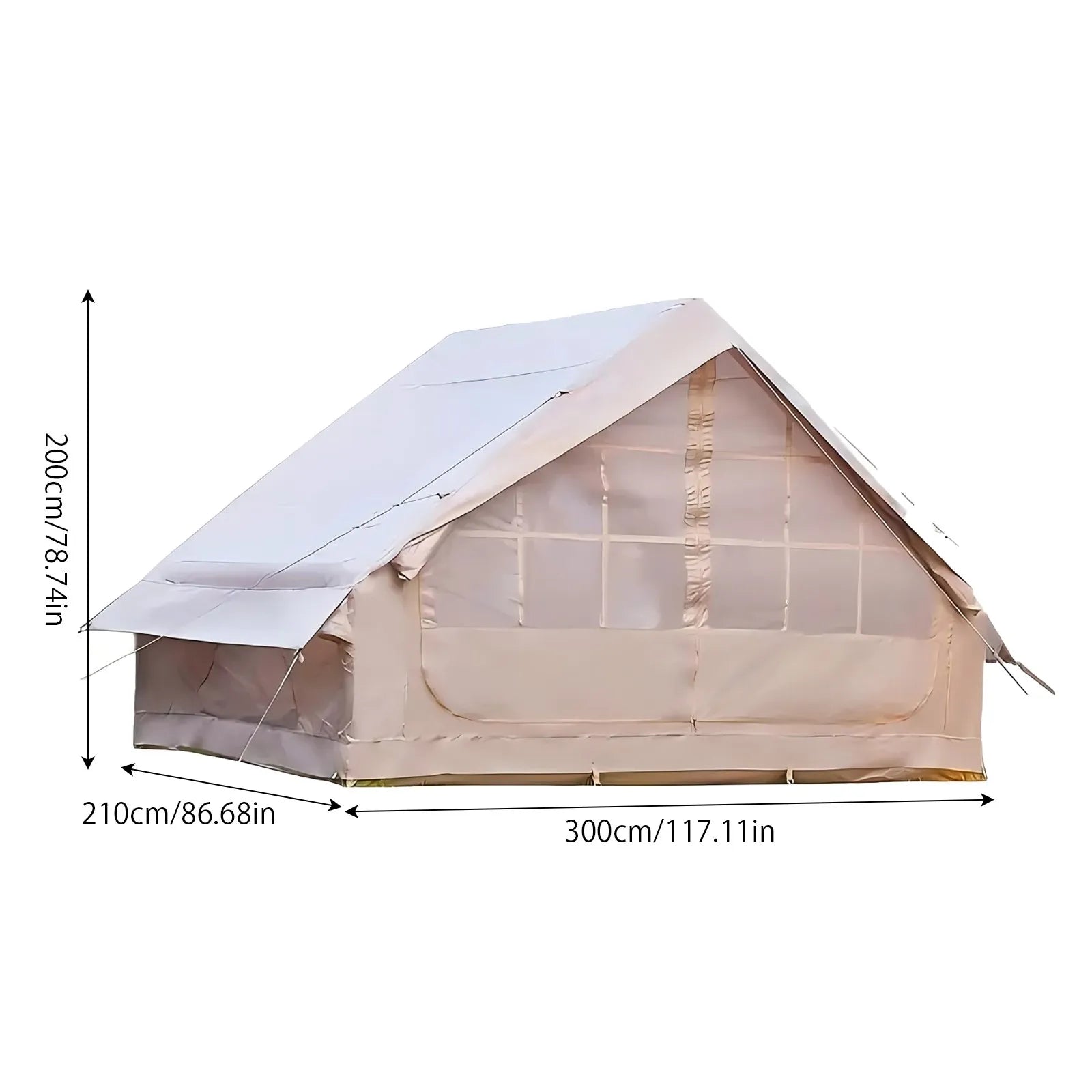 Large Inflatable Camping Tent with Skylight,