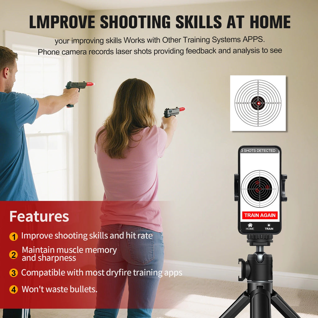 Pistol and rifle dry fire laser 9mm/38SPL laser training tool