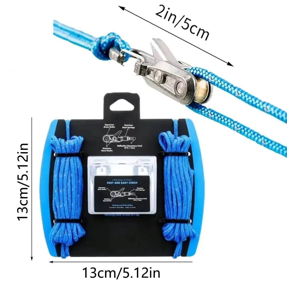 New Knot-Free Rope Tensioner Adjusters
