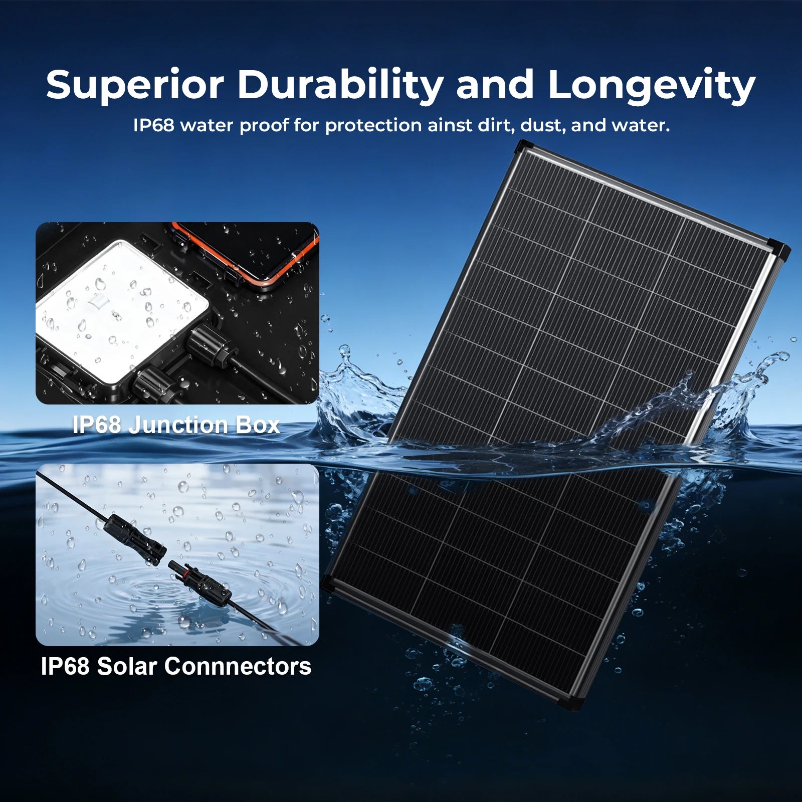 200 Watt N‑Type Bifacial Solar Panel