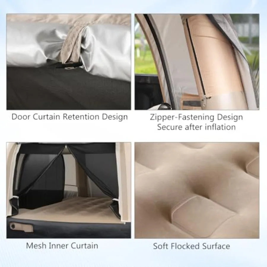 Pickup Truck Tent with Inflatable Mattress