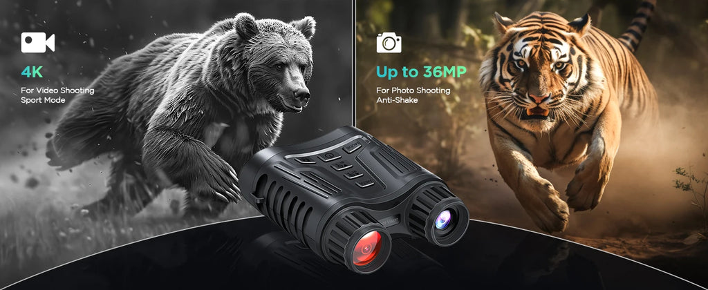 Night Vision Binoculars  8X Digital Zoom 1000ft HD 1080P with IR Illuminator & Video Recording