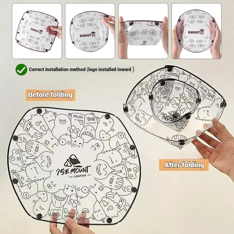 Lightweight Foldable Bowl Cups  Multi-purpose Tableware's
