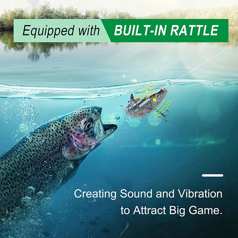 Multi Jointed Swimbait Crank Bait Slow Sinking