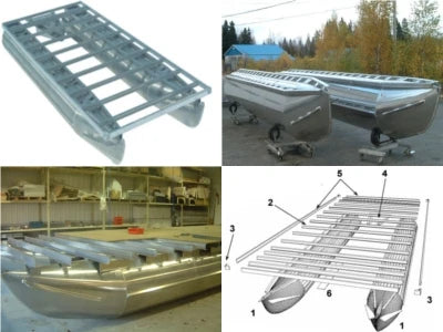 High Speed Luxury Jet Boat Aluminum Hull Inboard Engine