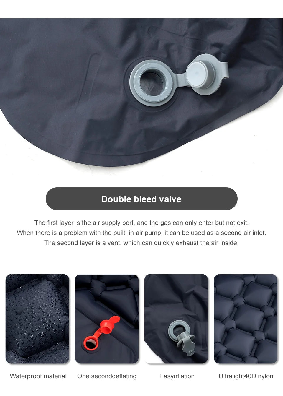 Inflatable Mattress Built-in Pump