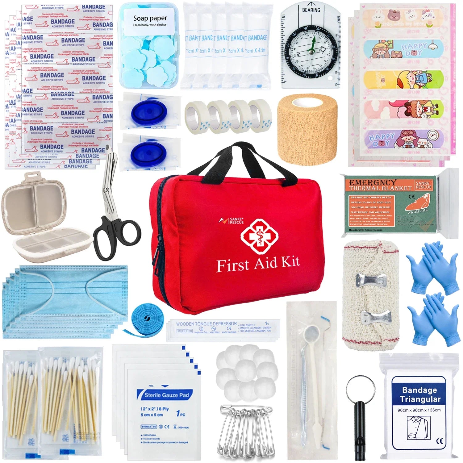Multi-purpose small/large first aid kit: