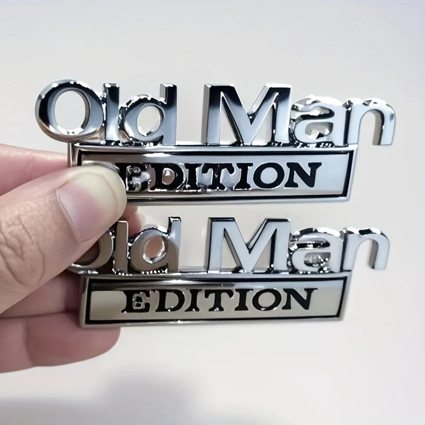 Old Man Edition 3D Emblem Sticker