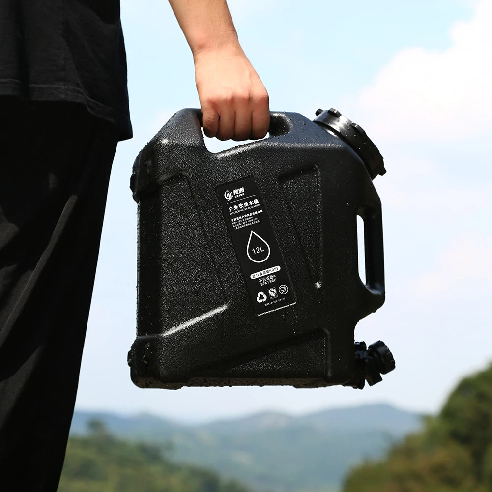 10/12L Outdoor Water Bucket  Portable Camping/ Faucet