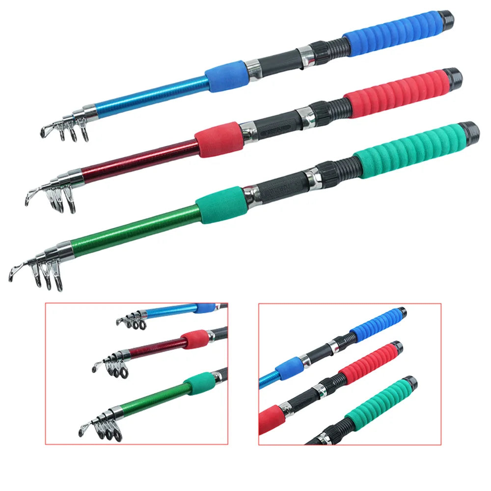 Fishing Pole Set Full Kits With Telescopic Fishing Rod