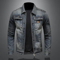 Vintage Denim Jacket Men's With Windbreaker